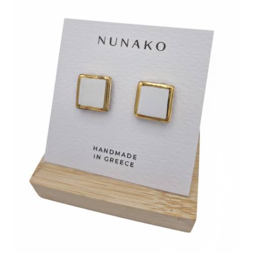 BOUCLES D'OREILLES MAIA BLANC