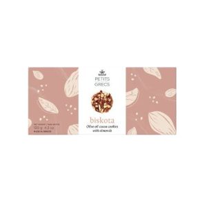 BISKOTA HUILE D OLIVE CACAO AMANDES 120G