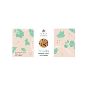 BISKOTA CANNEBERGES ET PISTACHE 135G