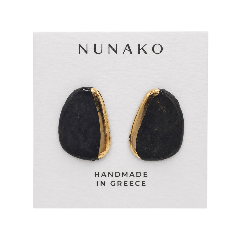 Boucles d’oreilles Kiveli marron