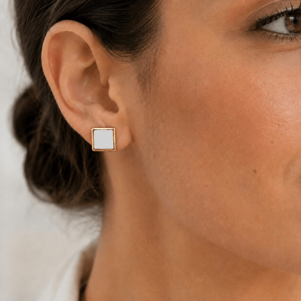 Boucles d’oreilles Maia – Blanc