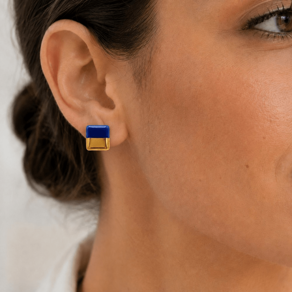 Boucles d’oreilles Rhea – Cobalt