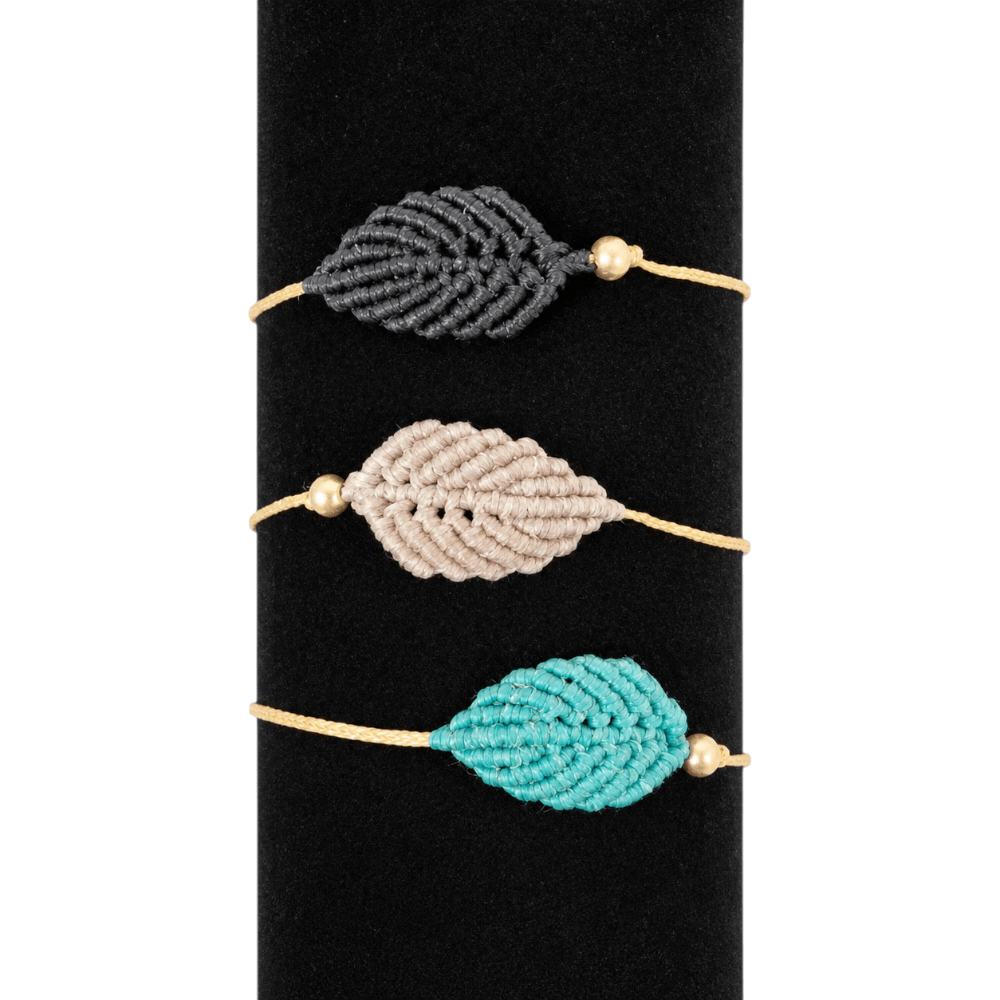 Bracelet tressé Feuille