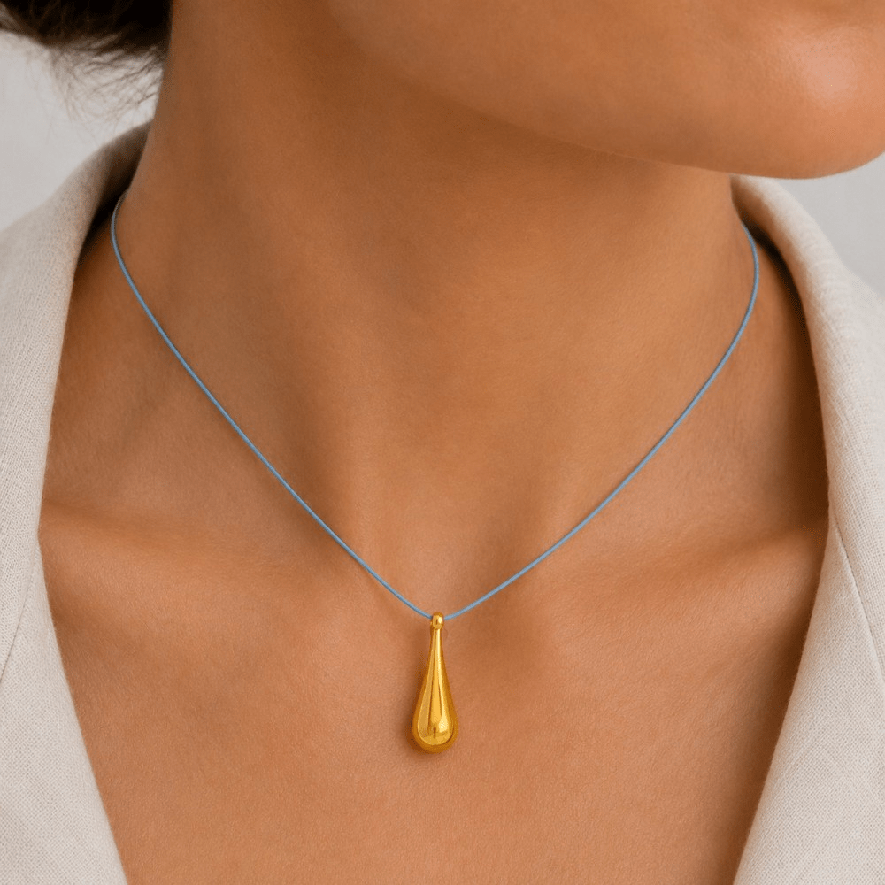 Collier Drops – Bleu