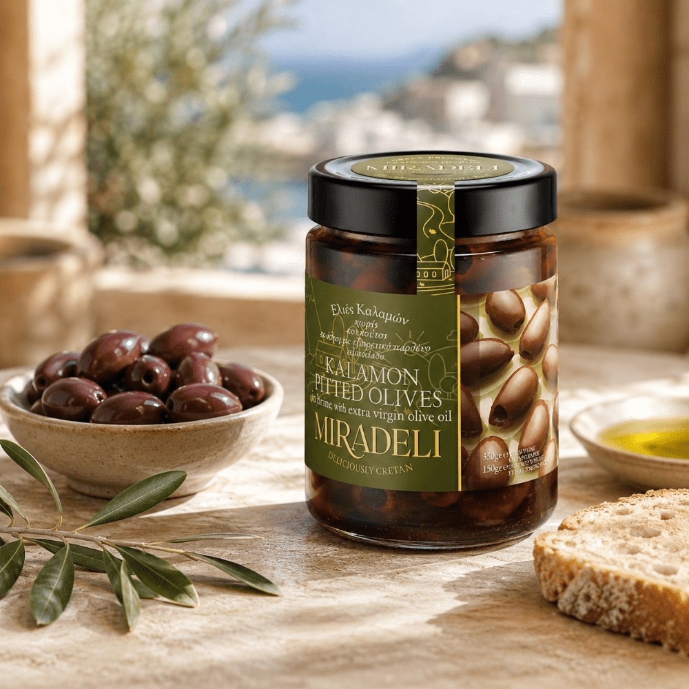 OLIVES NOIRES DE KALAMATA DENOYAUTEES
