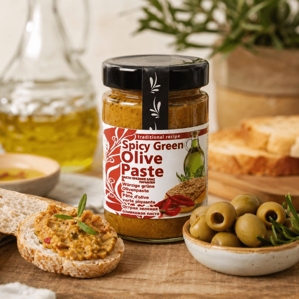 Olivade d’olives vertes au piment