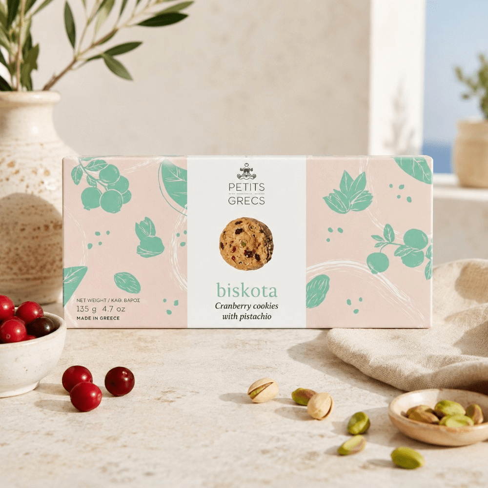 Biscuits canneberges & pistaches – 135 g