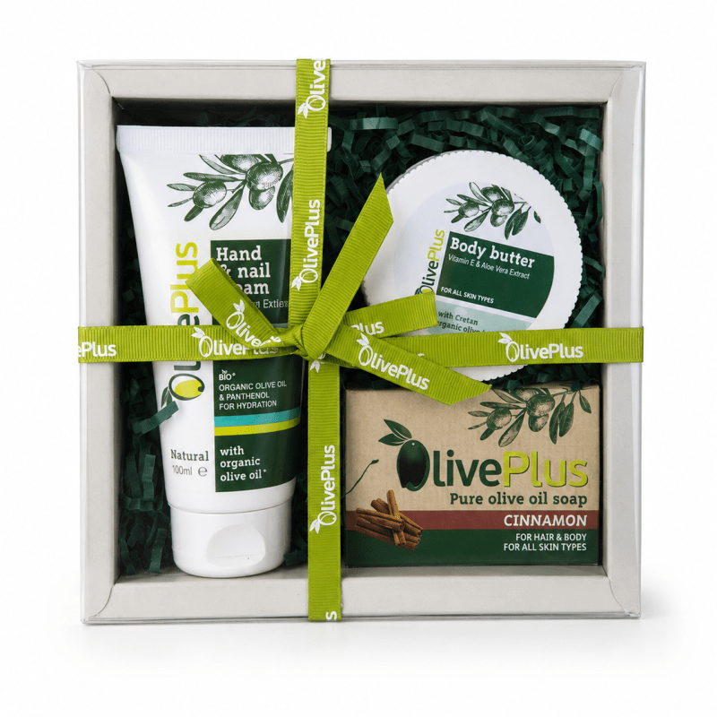 Coffret beauté à l’huile d’olive trois soins