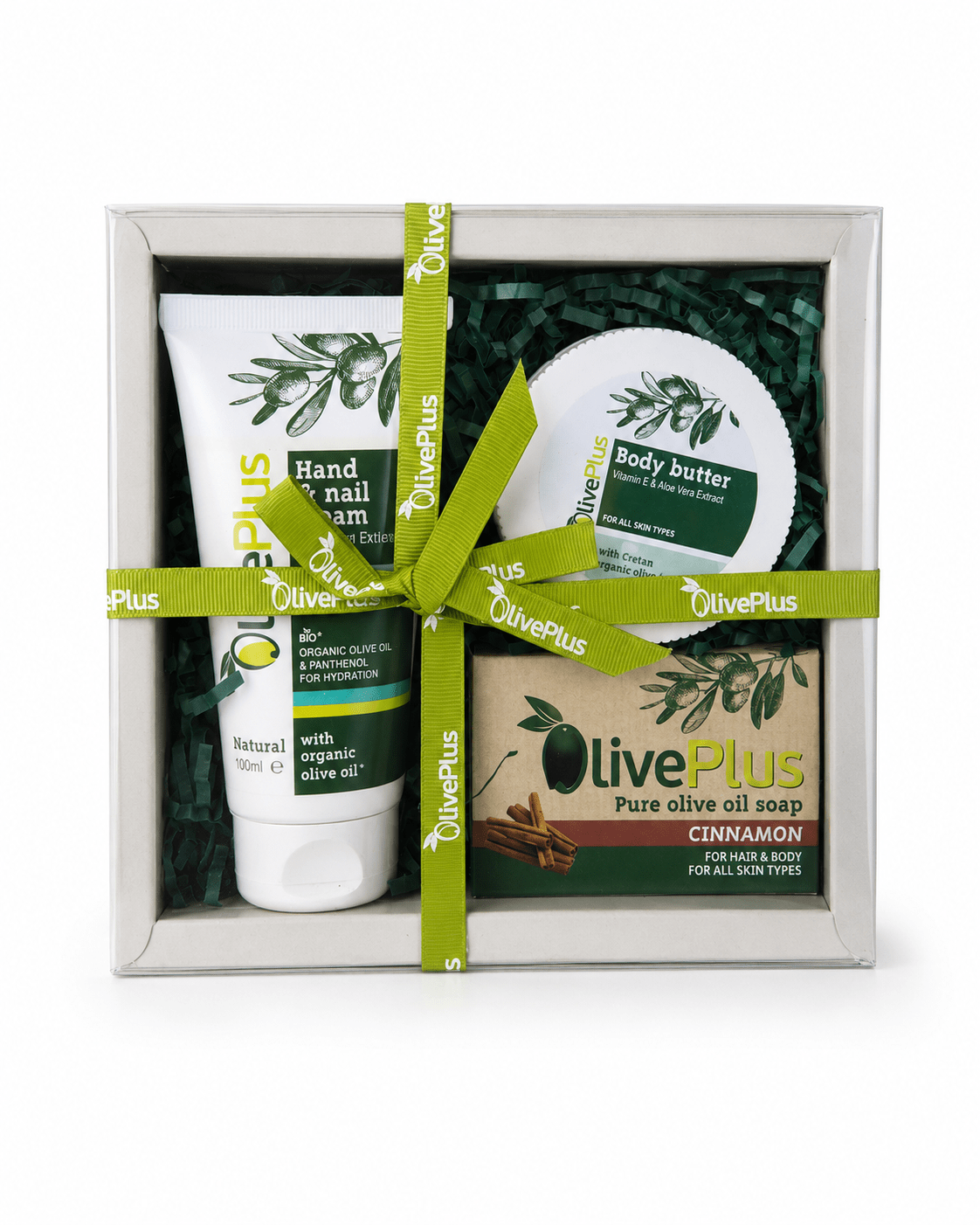 Coffret beauté à l’huile d’olive trois soins