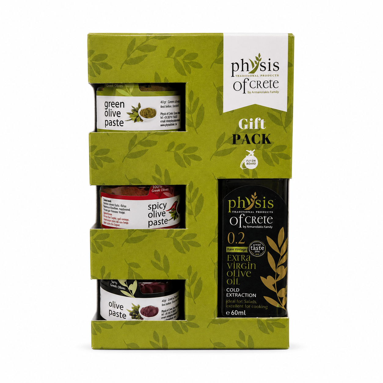 Coffret découverte Physis huile d’olive et olivades